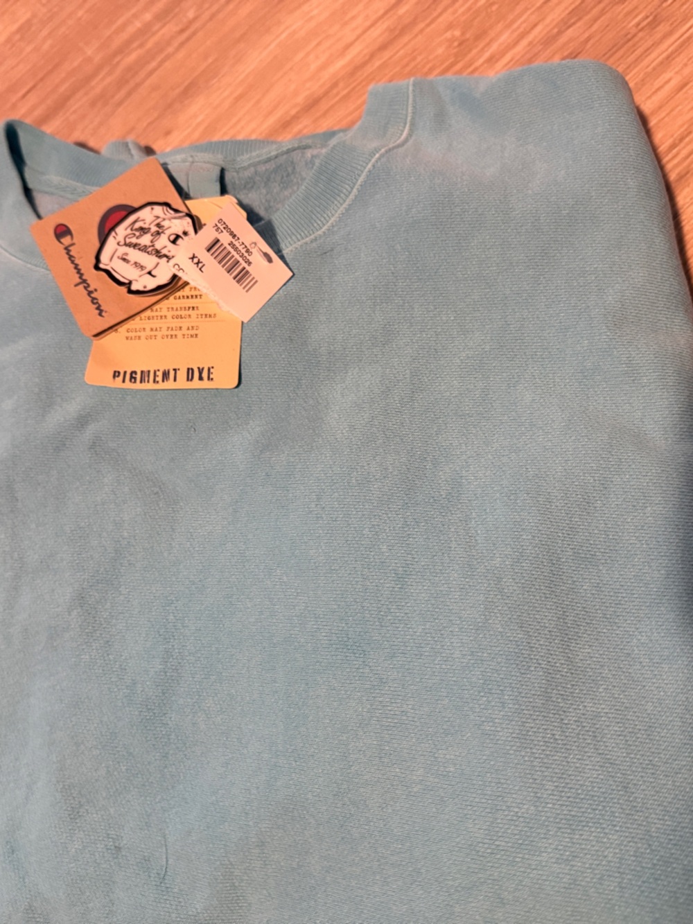 Champion Pigment Dye Crewneck Sweatshirt - Sky Blue